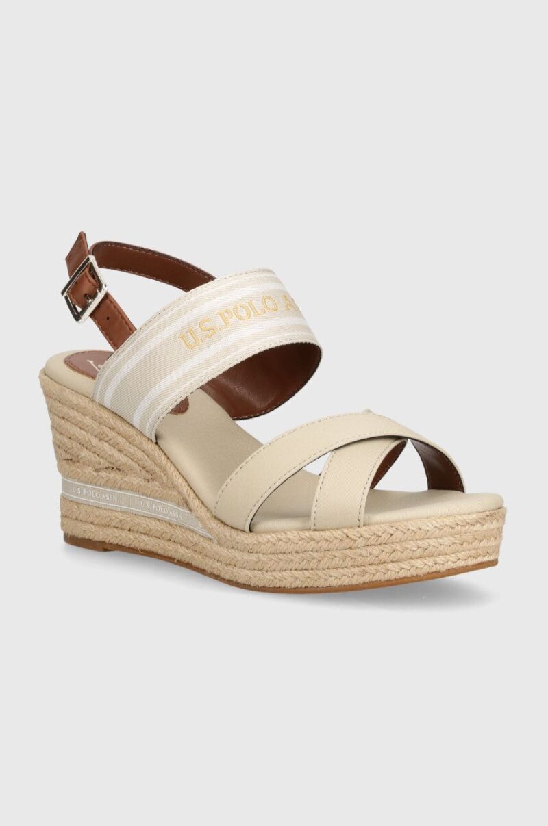 U.S. Polo Assn. sandale ALYSSA culoarea bej