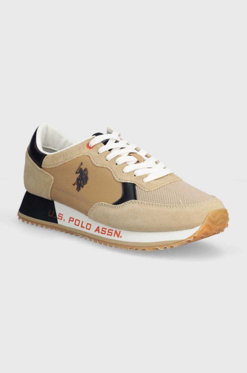 U.S. Polo Assn. sneakers CLEEF culoarea bej