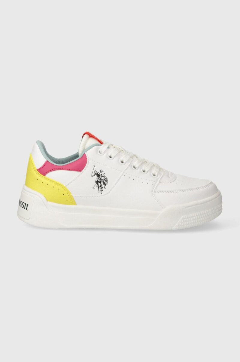 U.S. Polo Assn. sneakers NOLE culoarea alb