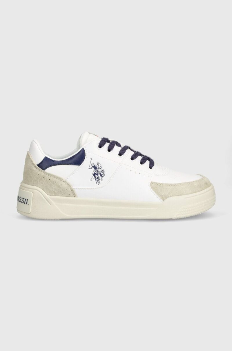 U.S. Polo Assn. sneakers NOLE culoarea alb