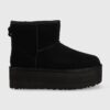 UGG bocanci de piele W Classic Mini Platform