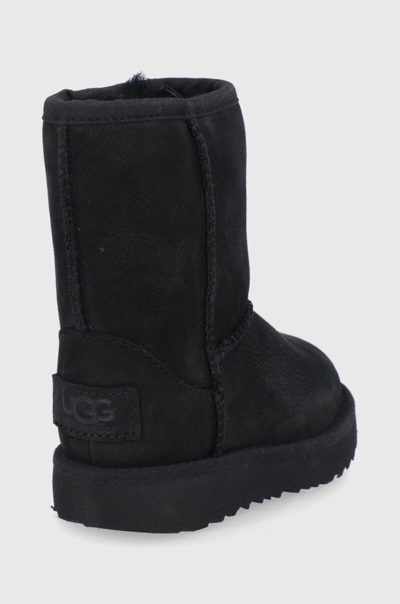 UGG cizme de iarna copii culoarea negru preţ