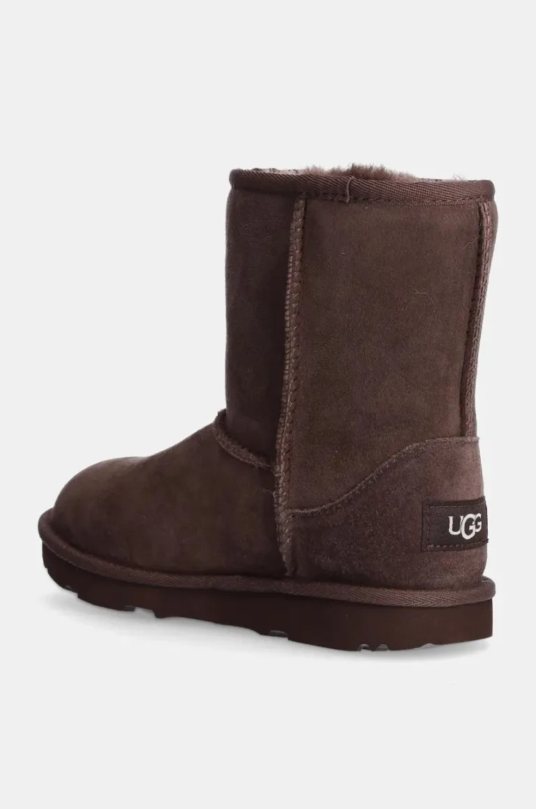 UGG cizme de zapada din piele intoarsa Classic II culoarea negru preţ