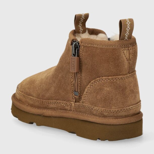 UGG cizme de zapada din piele intoarsa T NEUMELLSEA culoarea bej preţ