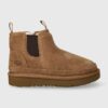 UGG cizme de zapada din piele intoarsa T NEUMELLSEA culoarea bej