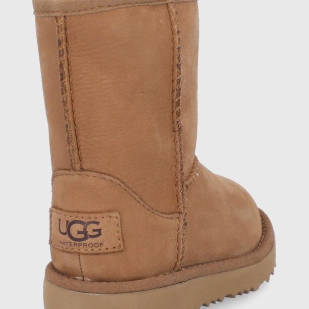 UGG cizme de zapada din piele intoarsa culoarea maro preţ