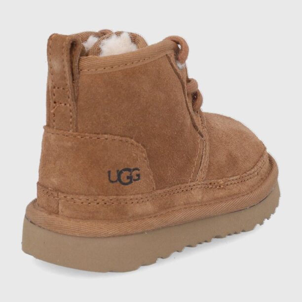 UGG cizme de zapada din piele intoarsa culoarea maro preţ