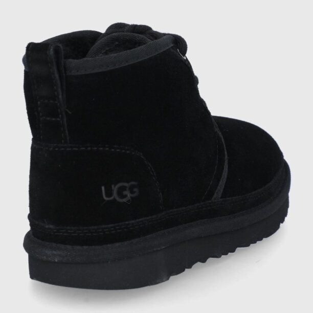 UGG cizme de zapada din piele intoarsa culoarea negru preţ