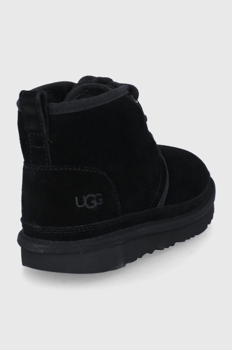 UGG cizme de zapada din piele intoarsa culoarea negru preţ