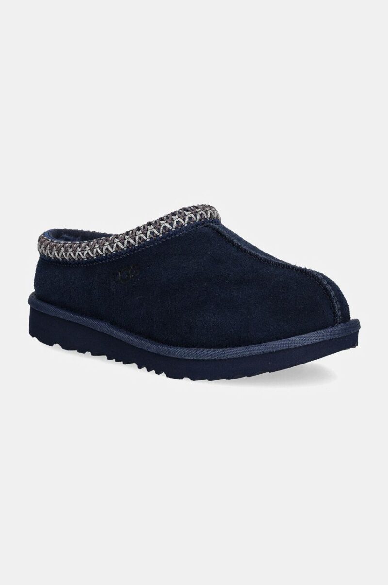 UGG papuci din piele intoarsa pentru copii K TASMAN II culoarea negru