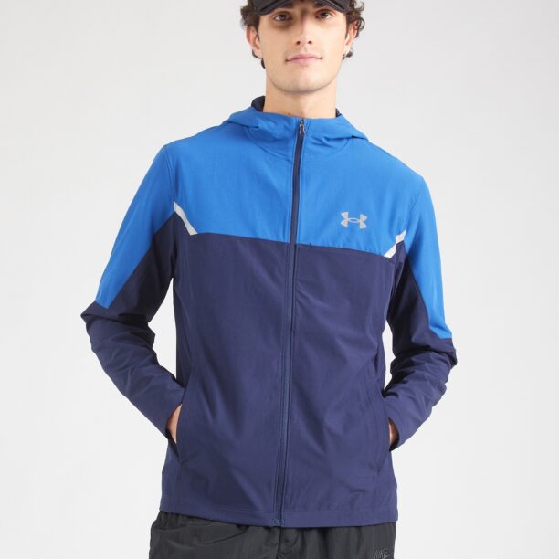 UNDER ARMOUR Geacă sport  albastru marin / azur / gri / alb