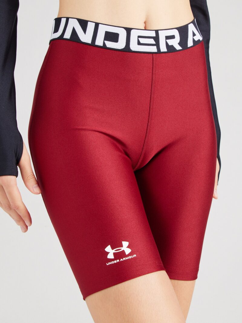 Preţ UNDER ARMOUR Pantaloni sport 'Authentics'  rubiniu / negru / alb