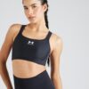 UNDER ARMOUR Sutien sport  negru / alb