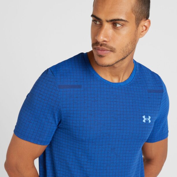 UNDER ARMOUR Tricou funcțional 'Grid'  albastru / bleumarin / albastru deschis preţ