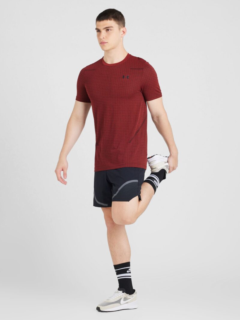 Cumpăra UNDER ARMOUR Tricou funcțional 'Grid'  portocaliu închis / negru