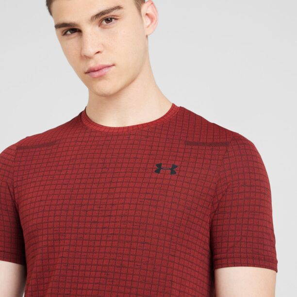 Preţ UNDER ARMOUR Tricou funcțional 'Grid'  portocaliu închis / negru