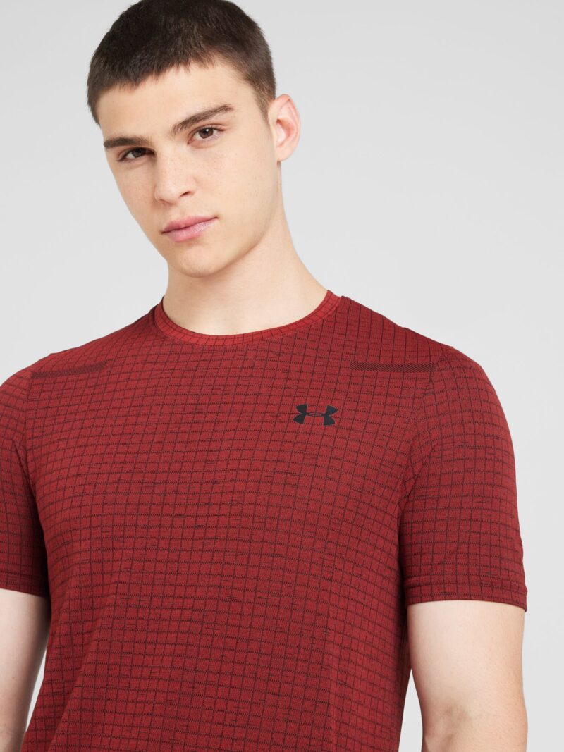 Preţ UNDER ARMOUR Tricou funcțional 'Grid'  portocaliu închis / negru