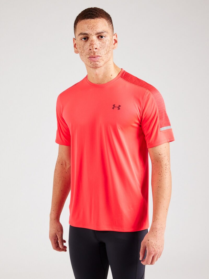 Cumpăra UNDER ARMOUR Tricou funcțional 'Utility'  gri argintiu / roșu burgundy / roșu pepene