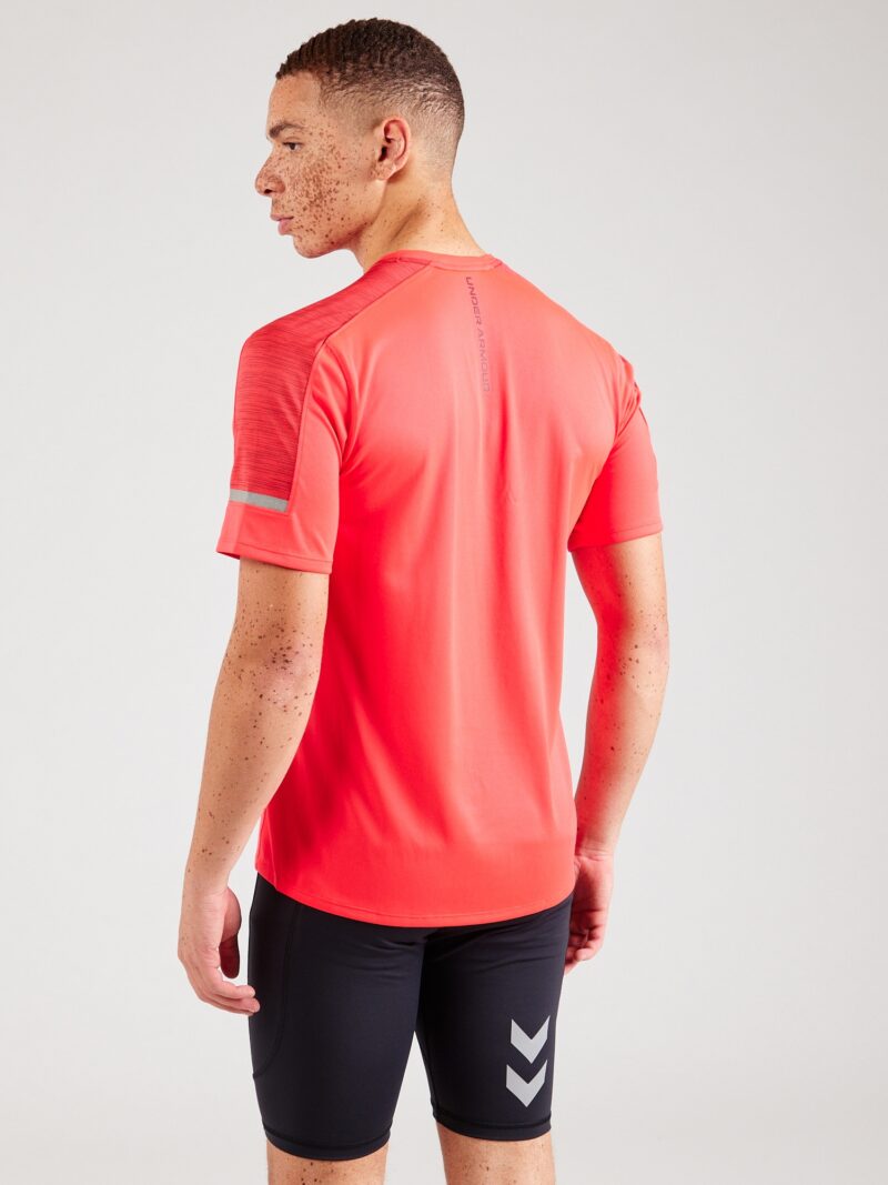 UNDER ARMOUR Tricou funcțional 'Utility'  gri argintiu / roșu burgundy / roșu pepene