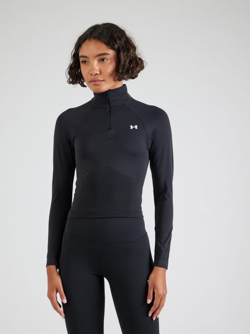 UNDER ARMOUR Tricou funcțional 'Vanish'  negru / alb