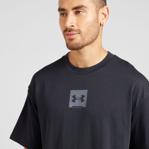 UNDER ARMOUR Tricou funcțional  gri / negru