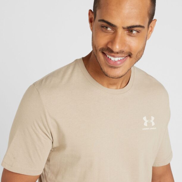 UNDER ARMOUR Tricou funcțional  maro cappuccino / alb preţ