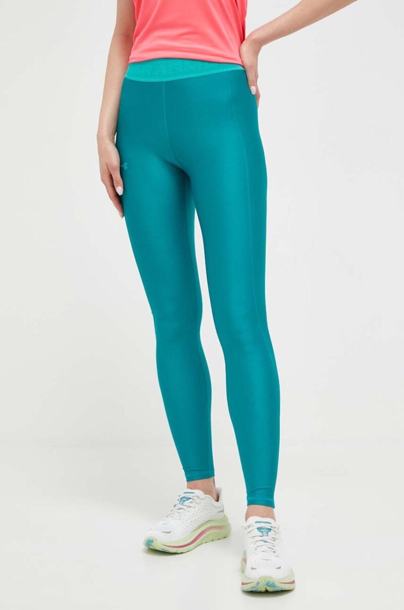 Under Armour leggins de antrenament Armour Branded culoarea verde