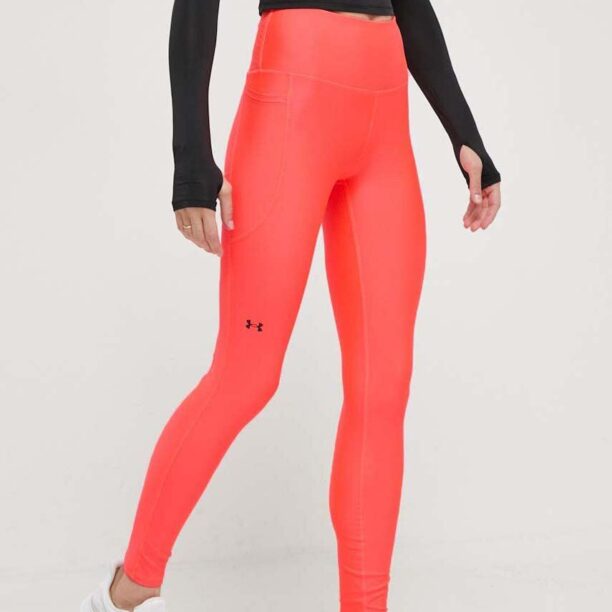 Under Armour leggins de antrenament HG Armour HiRise culoarea rosu