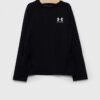 Under Armour longsleeve copii culoarea negru