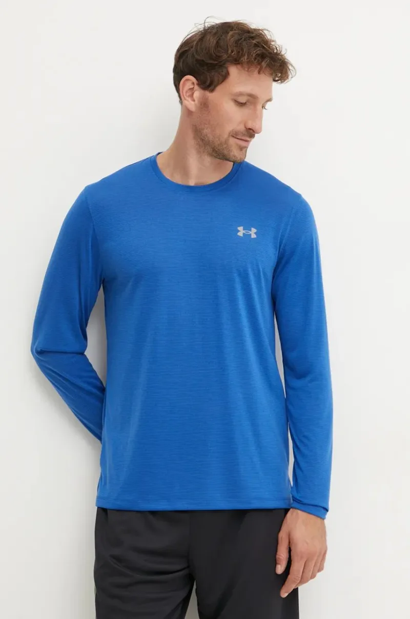 Under Armour longsleeve pentru alergare Streaker neted