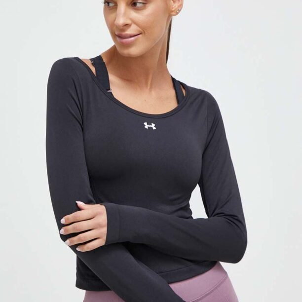 Under Armour mânecă lungă de antrenament Train Seamless culoarea negru