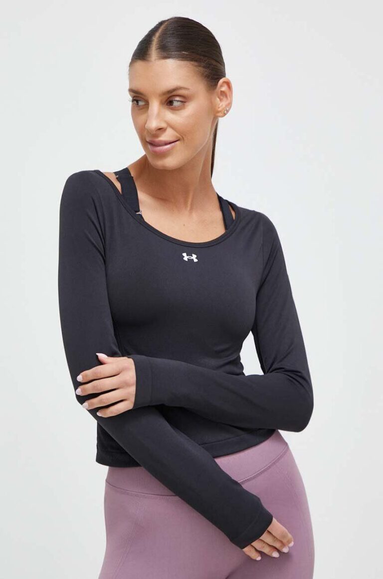 Under Armour mânecă lungă de antrenament Train Seamless culoarea negru