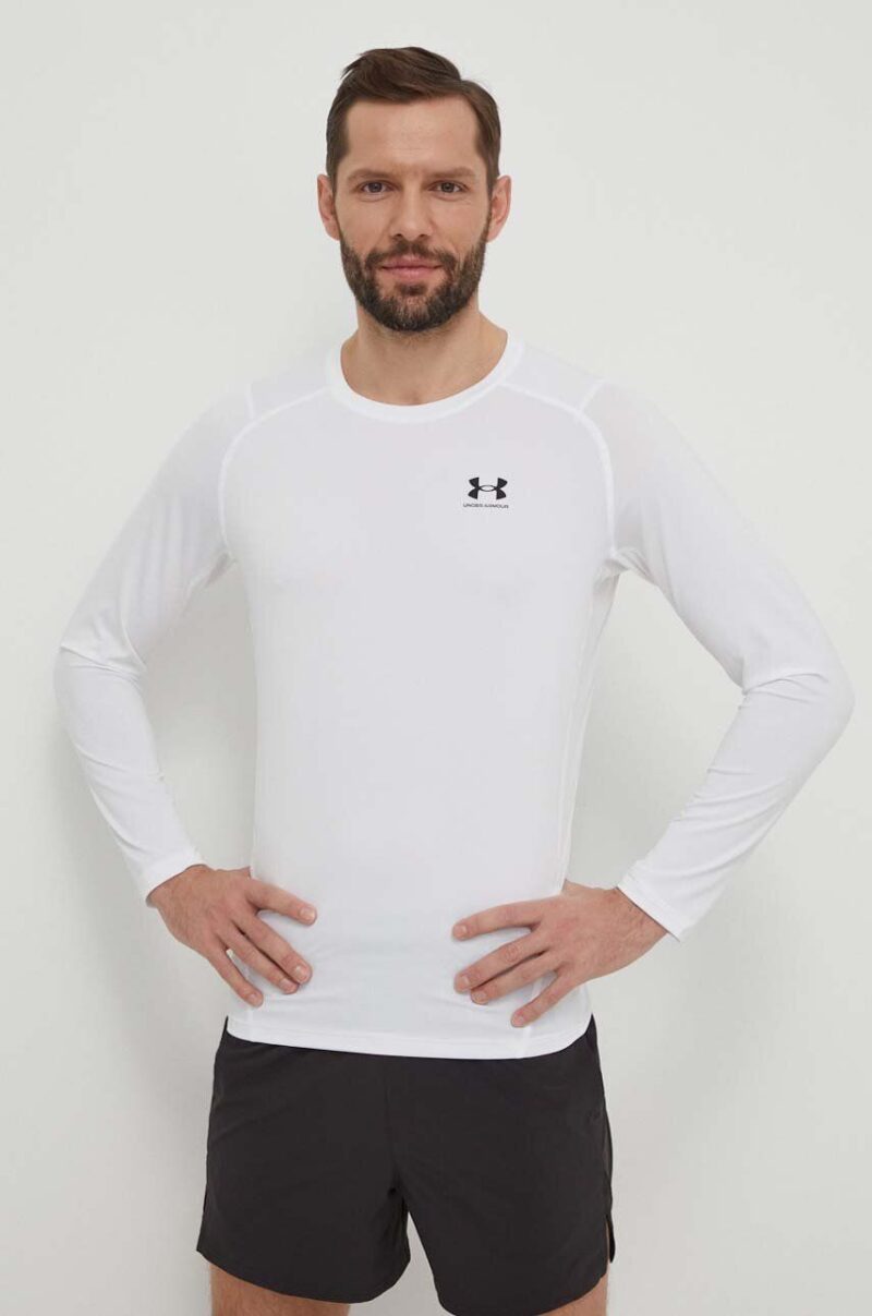 Under Armour mânecă lungă de antrenament culoarea alb