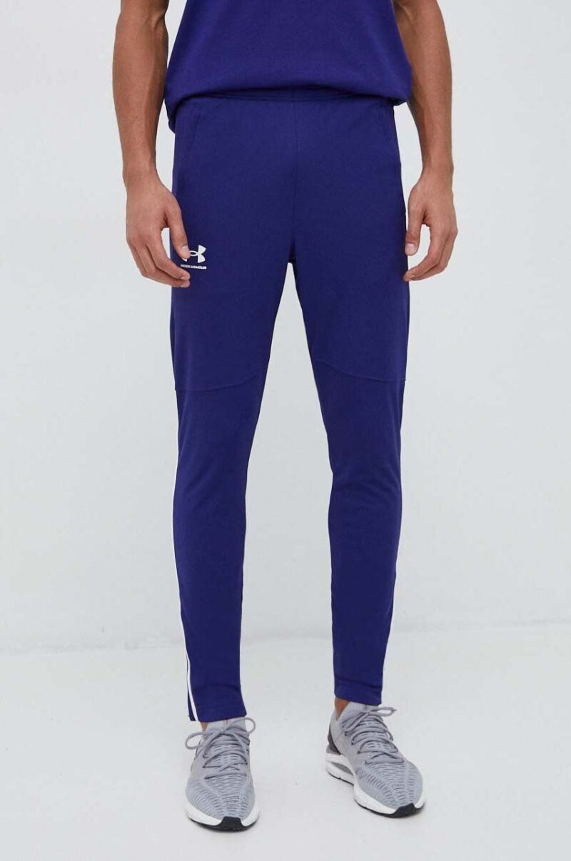 Under Armour pantaloni de trening Pique culoarea violet