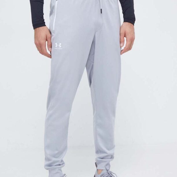 Under Armour pantaloni de trening culoarea gri