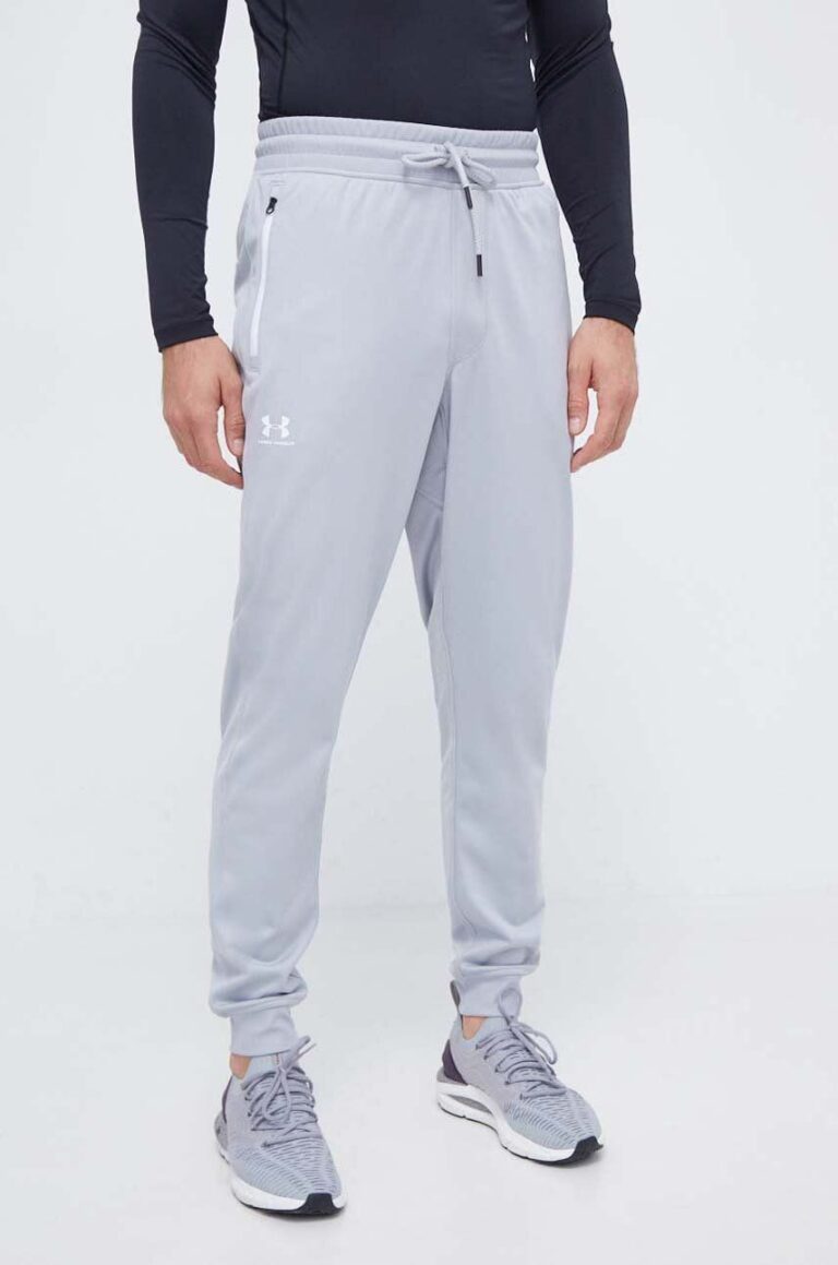 Under Armour pantaloni de trening culoarea gri