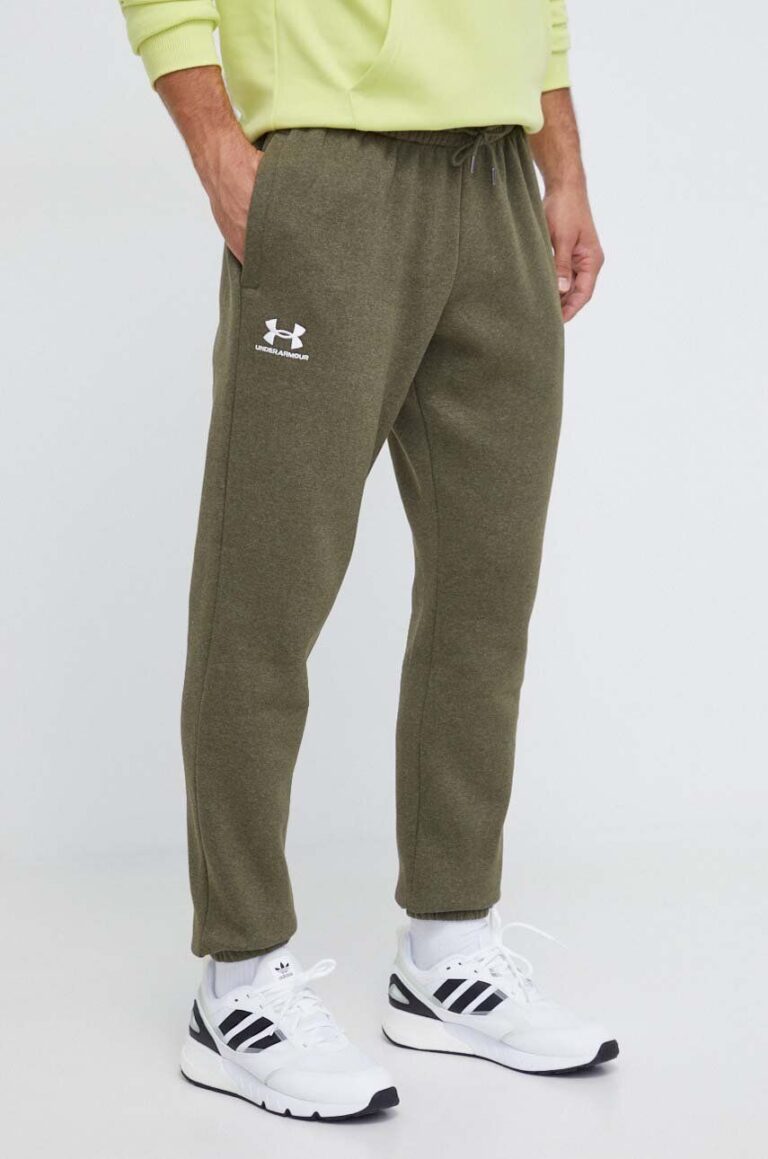 Under Armour pantaloni de trening culoarea verde