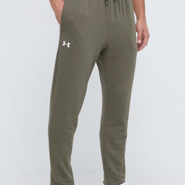 Under Armour pantaloni de trening culoarea verde