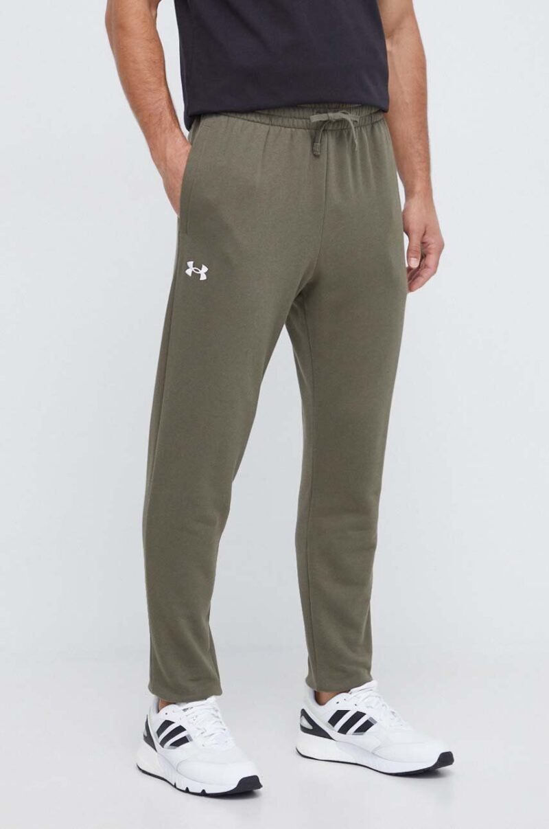 Under Armour pantaloni de trening culoarea verde