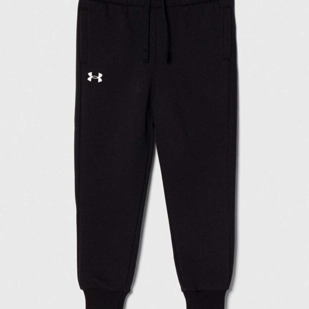 Under Armour pantaloni de trening pentru copii UA Rival Fleece culoarea negru