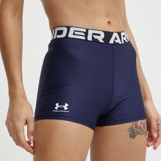 Under Armour pantaloni scurți de antrenament Authentics culoarea albastru marin