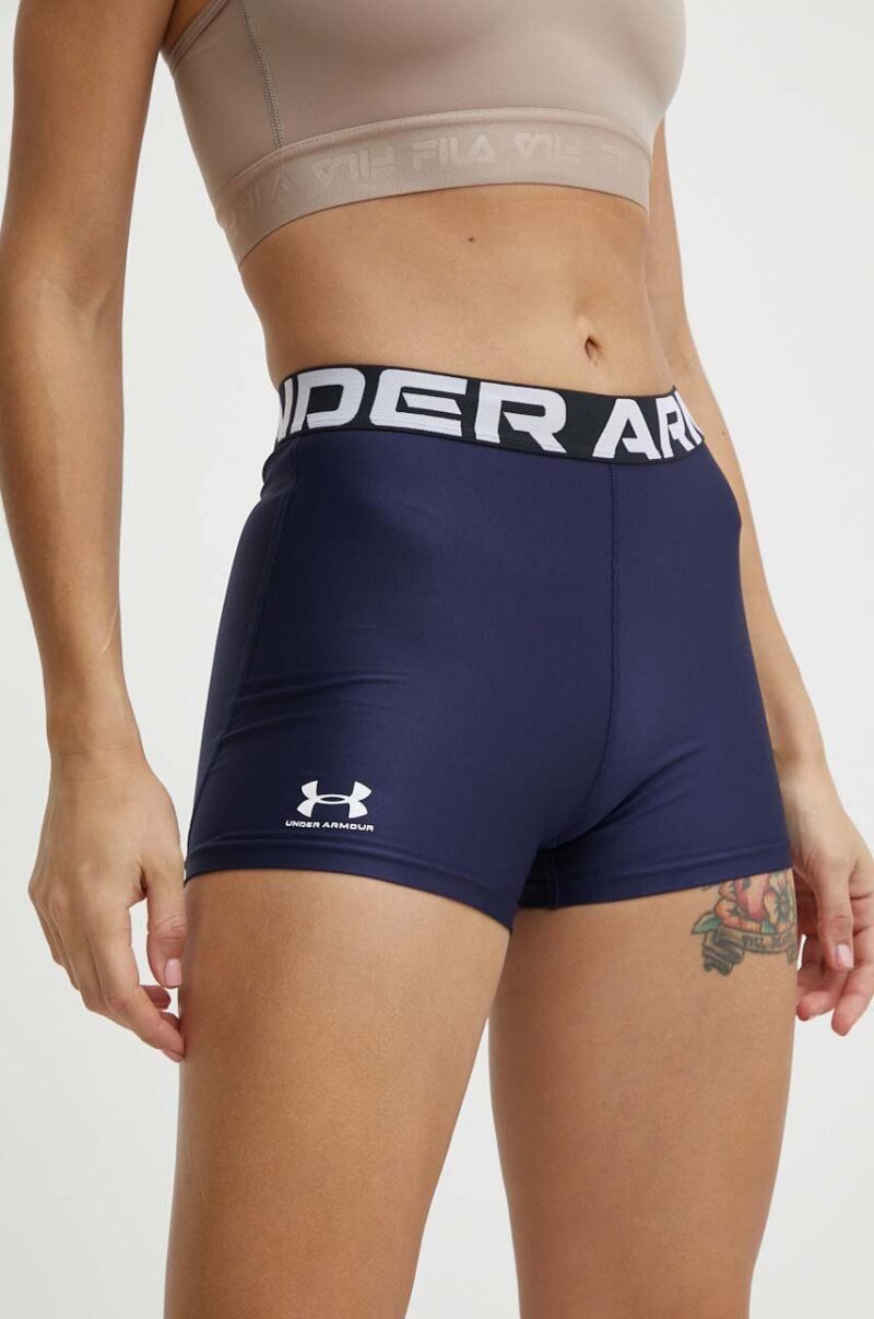 Under Armour pantaloni scurți de antrenament Authentics culoarea albastru marin