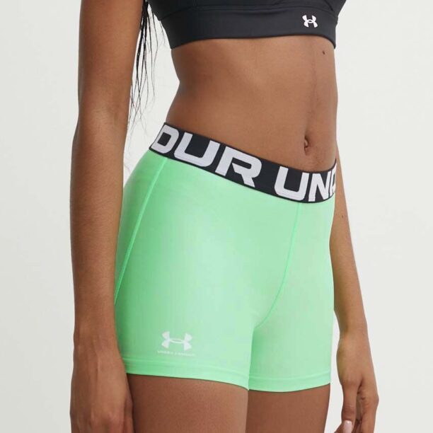 Under Armour pantaloni scurți de antrenament Authentics culoarea verde