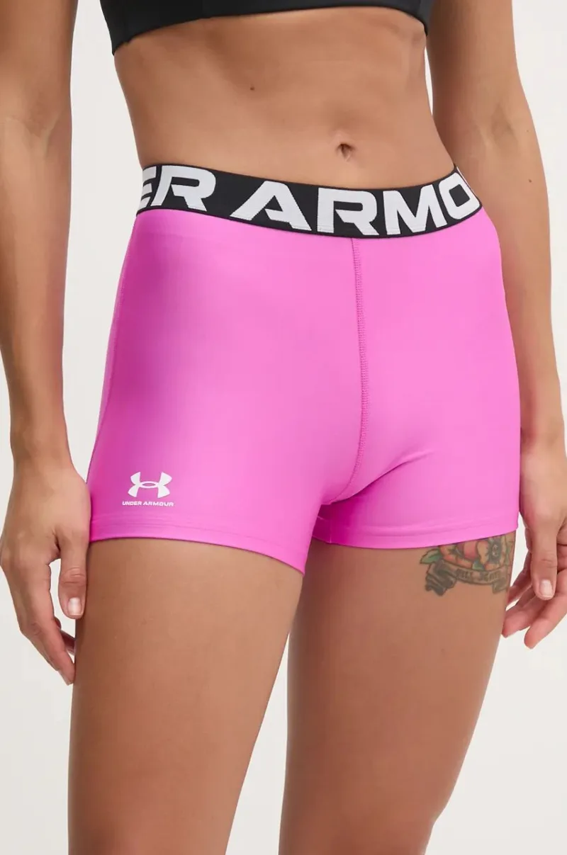 Under Armour pantaloni scurți de antrenament Authentics culoarea violet