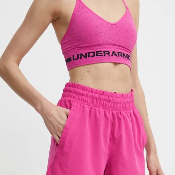 Under Armour pantaloni scurți de antrenament Flex culoarea roz