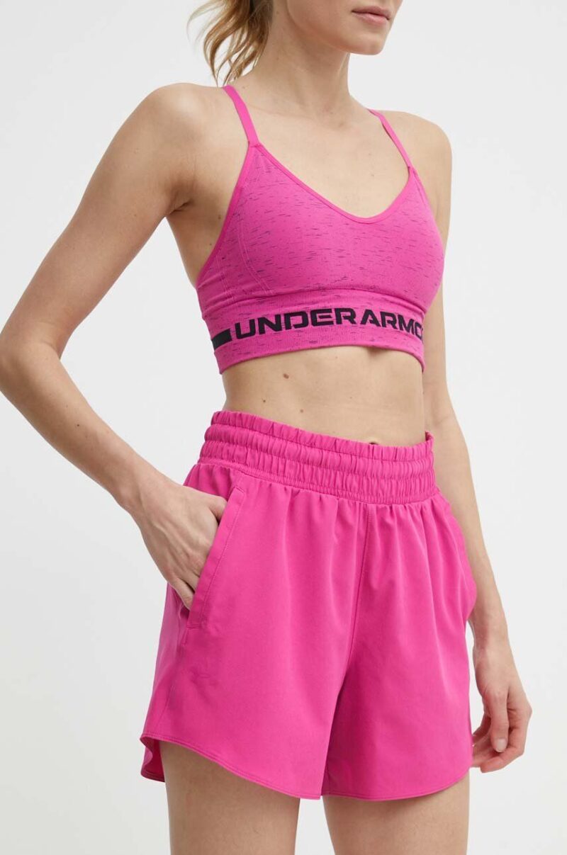 Under Armour pantaloni scurți de antrenament Flex culoarea roz