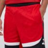 Under Armour pantaloni scurți de antrenament Heatwave Hoops culoarea rosu