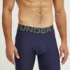 Under Armour pantaloni scurți de antrenament culoarea albastru marin