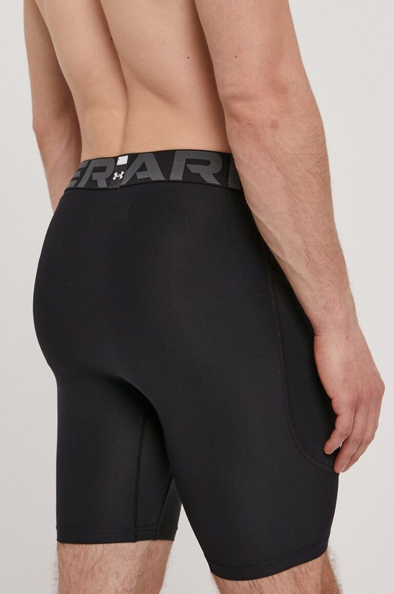 Under Armour pantaloni scurți de antrenament culoarea negru preţ