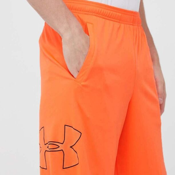 Under Armour pantaloni scurți de antrenament culoarea portocaliu